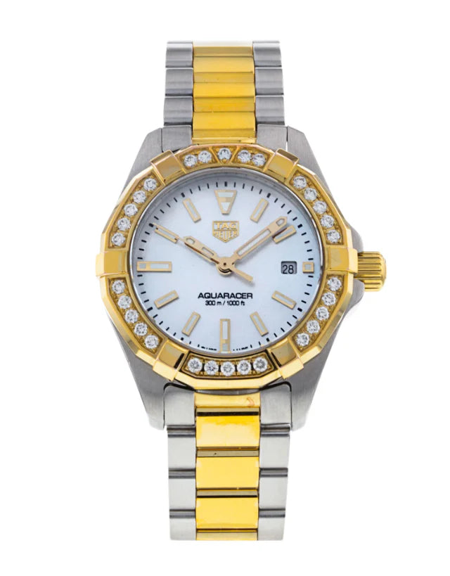 Tag Heuer Aquaracer White Mother Of Pearl Ladies Watch