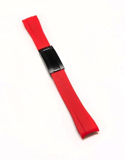 Red Rubber Omega x Swatch Moonwatch Strap