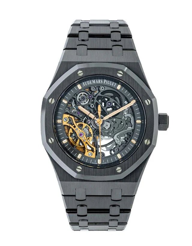 Audemars Piguet Royal Oak Double Balance Wheel Openworked Black Ceramic Men's Watch - Eleventh Hour Fine Wrist Watches