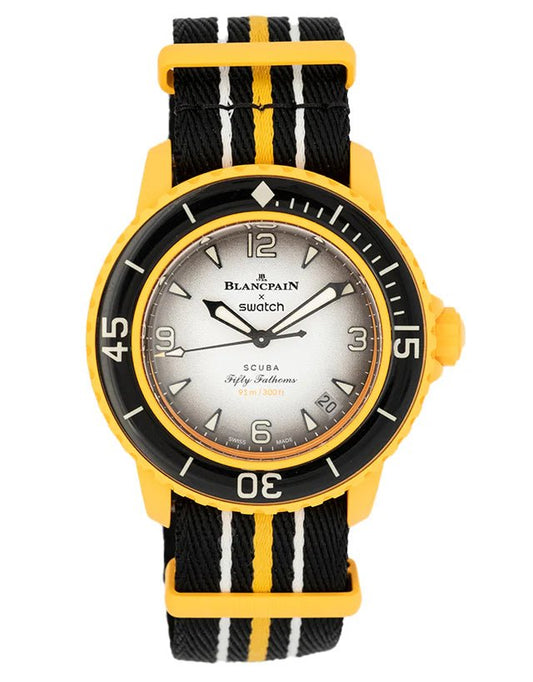 Blancpain X Swatch Pacific Ocean Fifty Fathoms Mens Watch - Eleventh Hour Fine Wrist Watches