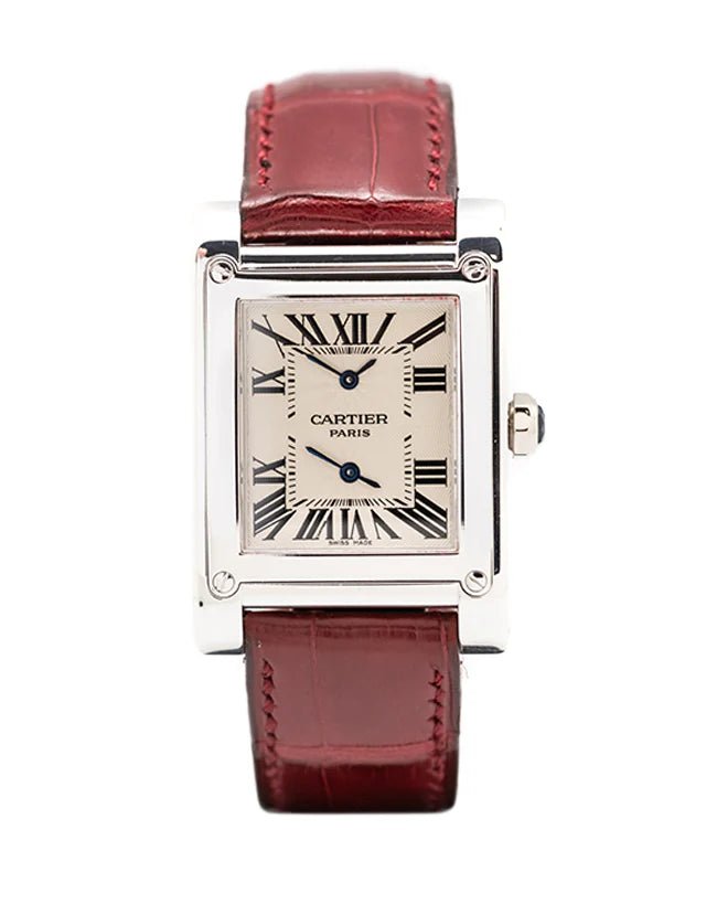 Cartier Tank A Vis Dual Time Unisex Watch - Eleventh Hour Fine Wrist Watches