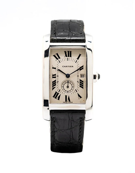 Cartier Tank Vermeill White Gold Watch - Eleventh Hour Fine Wrist Watches