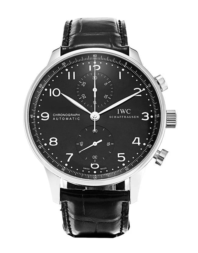 IWC Portuguese Automatic Chronograph Men's Watch - Eleventh Hour Fine Wrist Watches