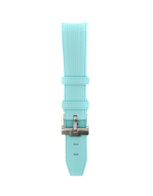 Light Blue Rubber Omega x Swatch Moonwatch Strap - Eleventh Hour Fine Wrist Watches