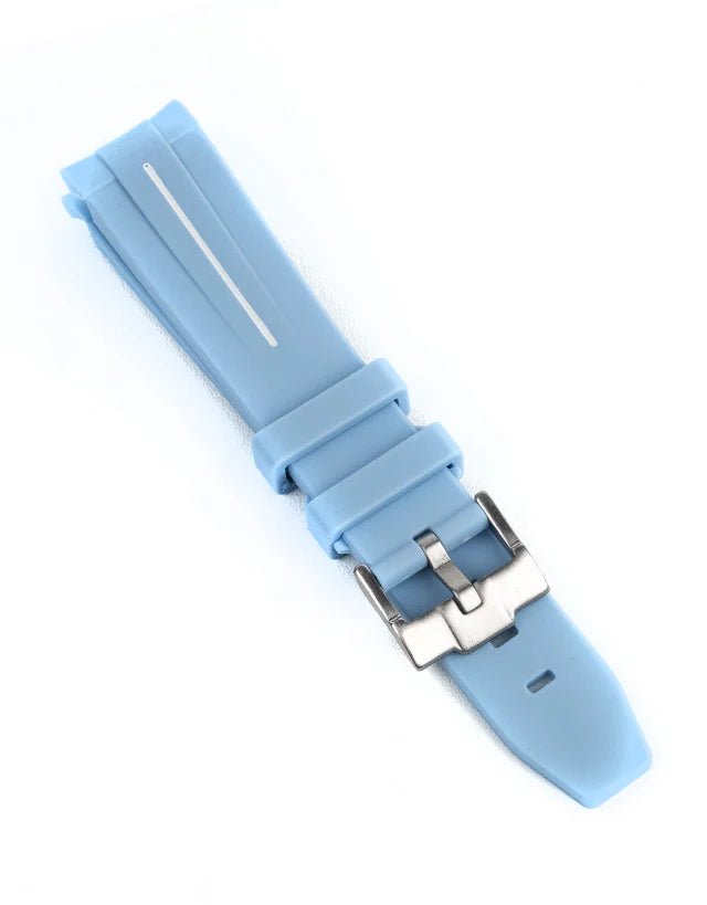 Light Blue Rubber Omega x Swatch Moonwatch Strap - Eleventh Hour Fine Wrist Watches