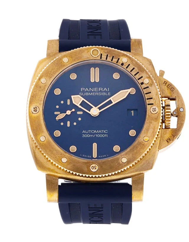 Panerai Submersible Bronzo Blu Abisso Automatic Men's Watch