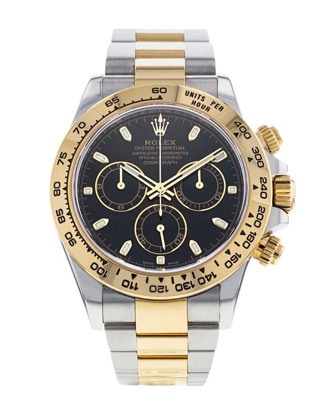 Rolex Cosmograph Daytona Steel and Gold Mens Watch - Eleventh Hour Fine Wrist Watches
