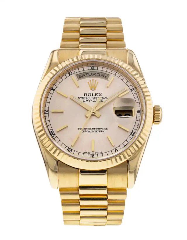 Rolex Day - Date Yellow Gold Mens Watch - Eleventh Hour Fine Wrist Watches