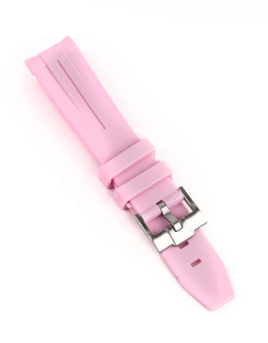 Pink Rubber Omega x Swatch Moonwatch Strap